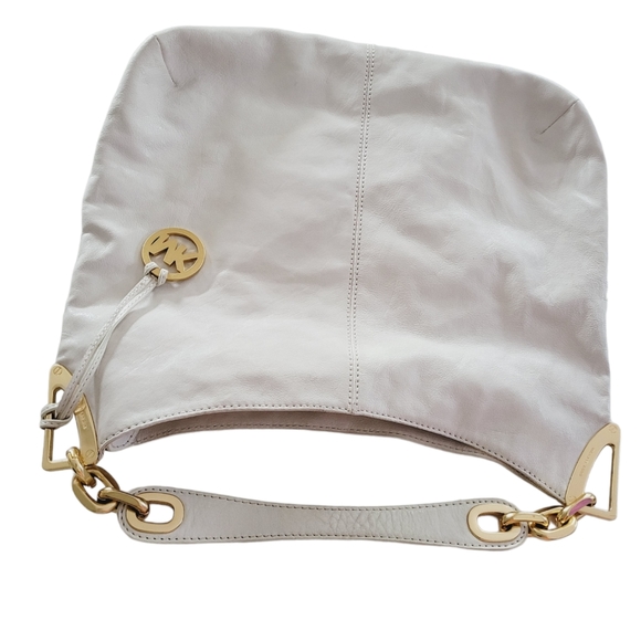 Michael Kors Ines Leather Hobo Shoulder Purse Bag MK Tag Charm Michael Kors. - Picture 5 of 16